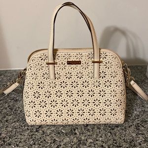 Kate Spade Saffiano Dome Leather Satchel with Shoulder Strap. LIKE NEW.